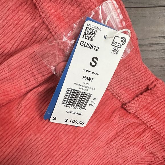 Adidas Originals Womens HIGH-WAISTED CORDUROY PANTS Size S GU0812 - Picture 2 of 16